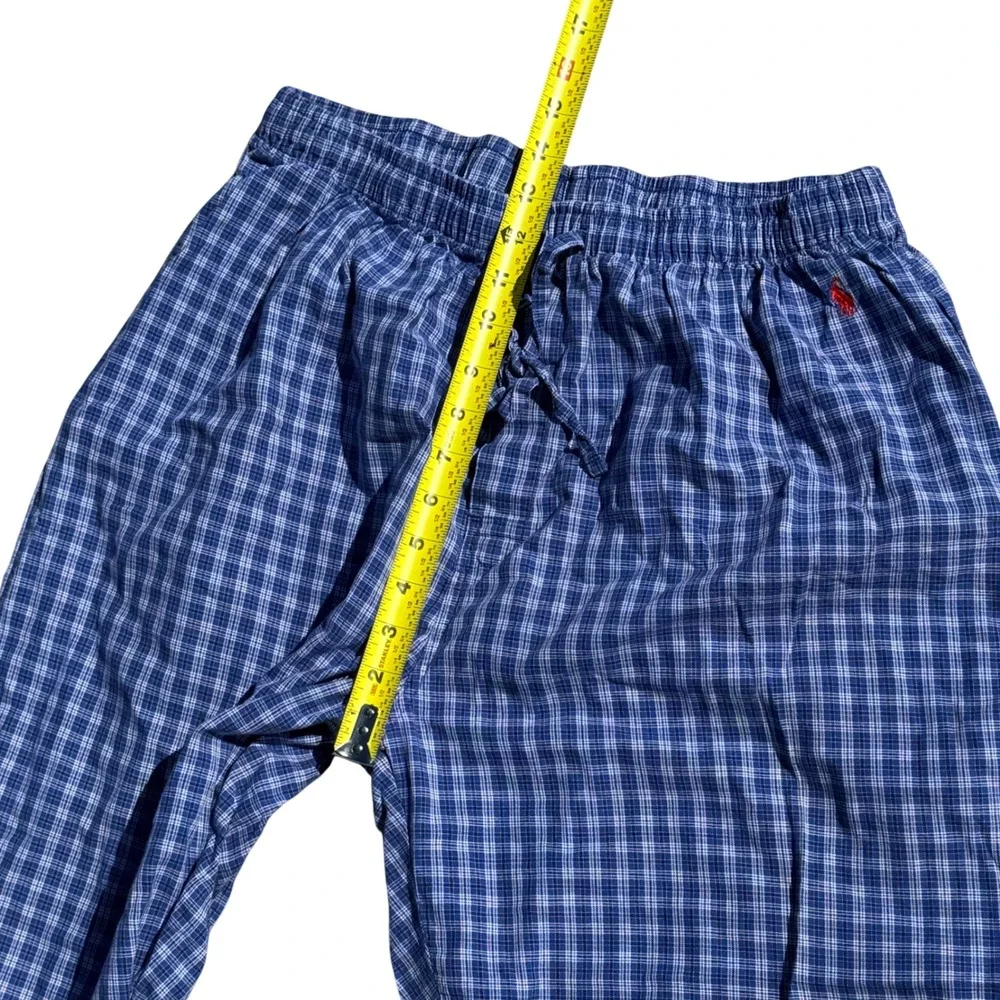 Polo Ralph Lauren Sleepwear Men's Plaid Cotton Pajama Pants Pony Large 30x24